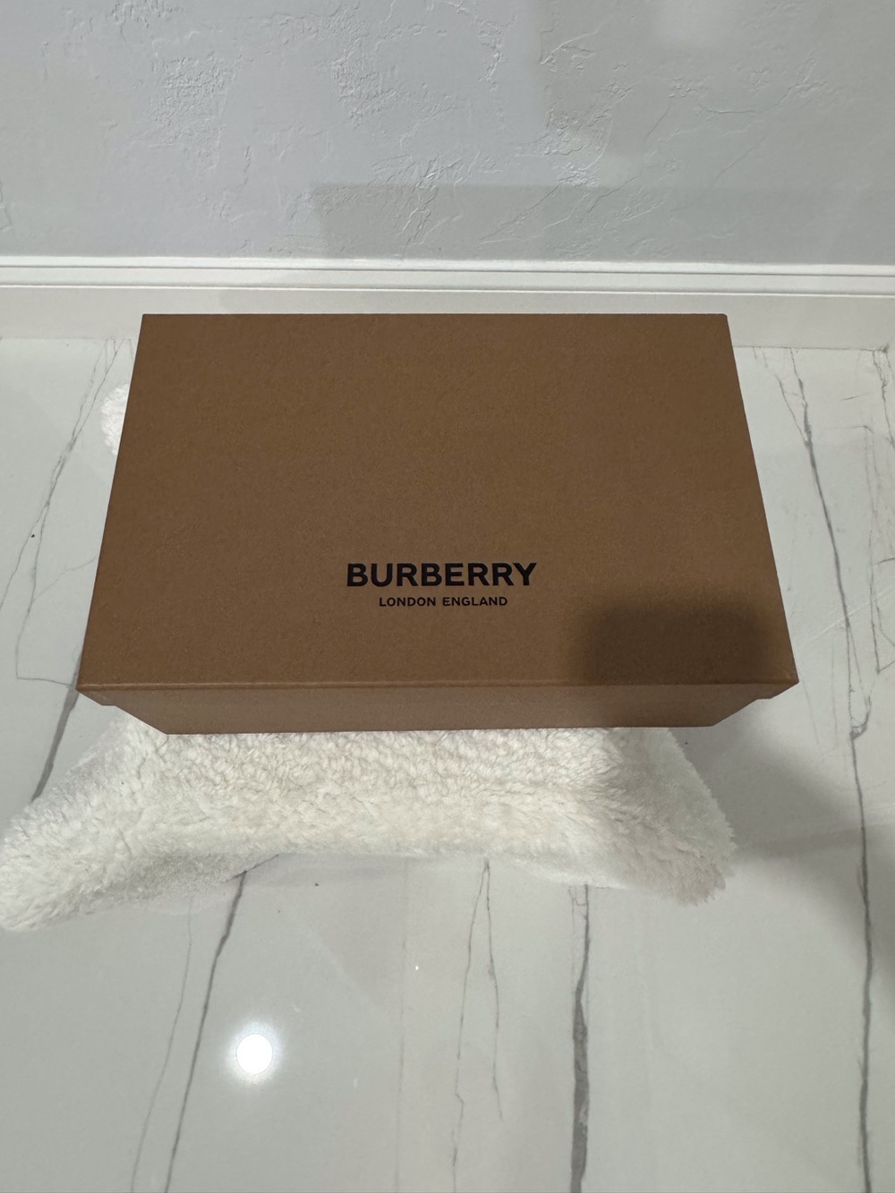 Burberry Brown Plaid Men’s Padded Thong Sandals - Picture 6 of 8